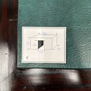 Classic English Desk Green Leather Inlay