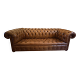 3-4 seater Chesterfield leather sofa
