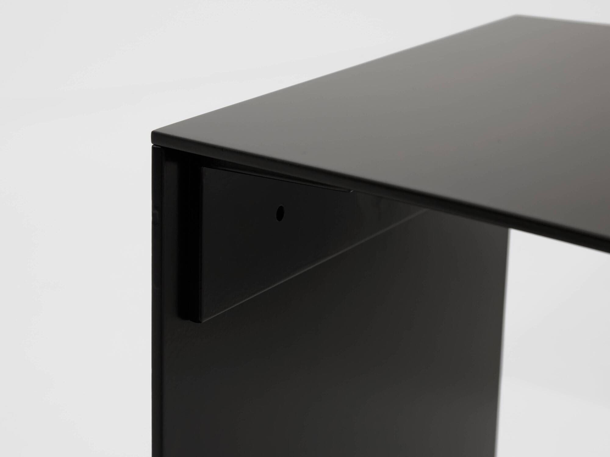 Gilles Derain pair of metal coffee tables edition Lumen 1986