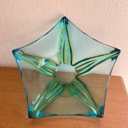Large vintage blown glass decorative bowl
