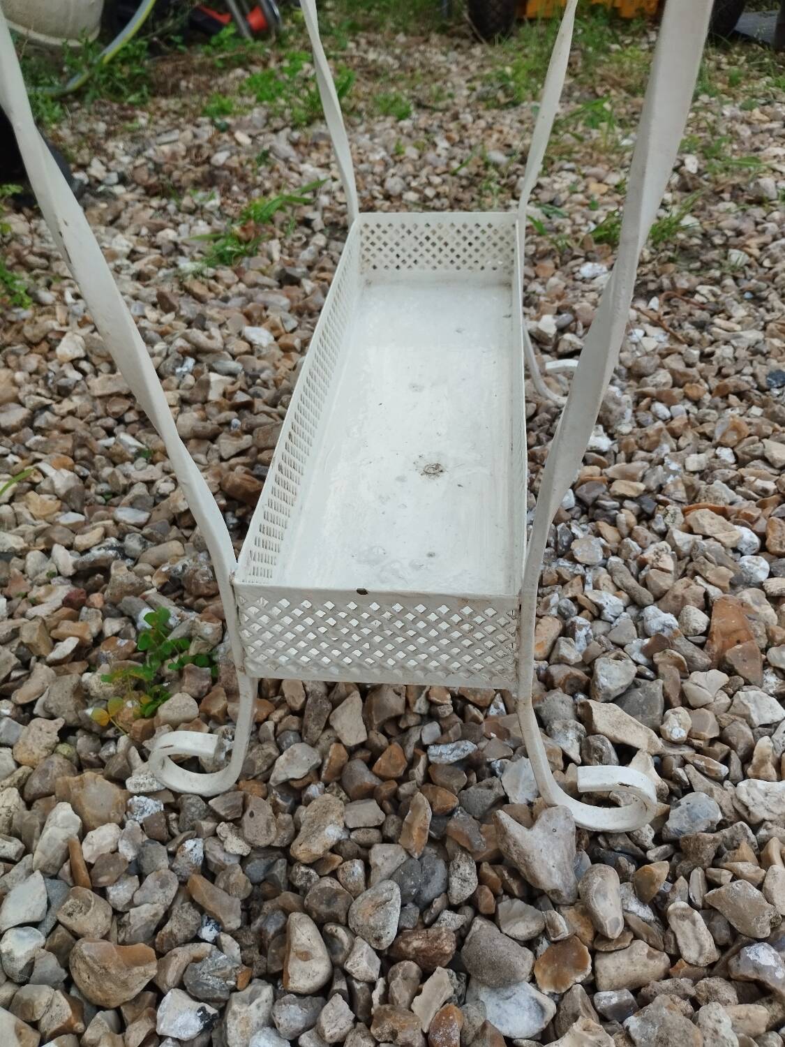 Antique vintage wrought iron planter