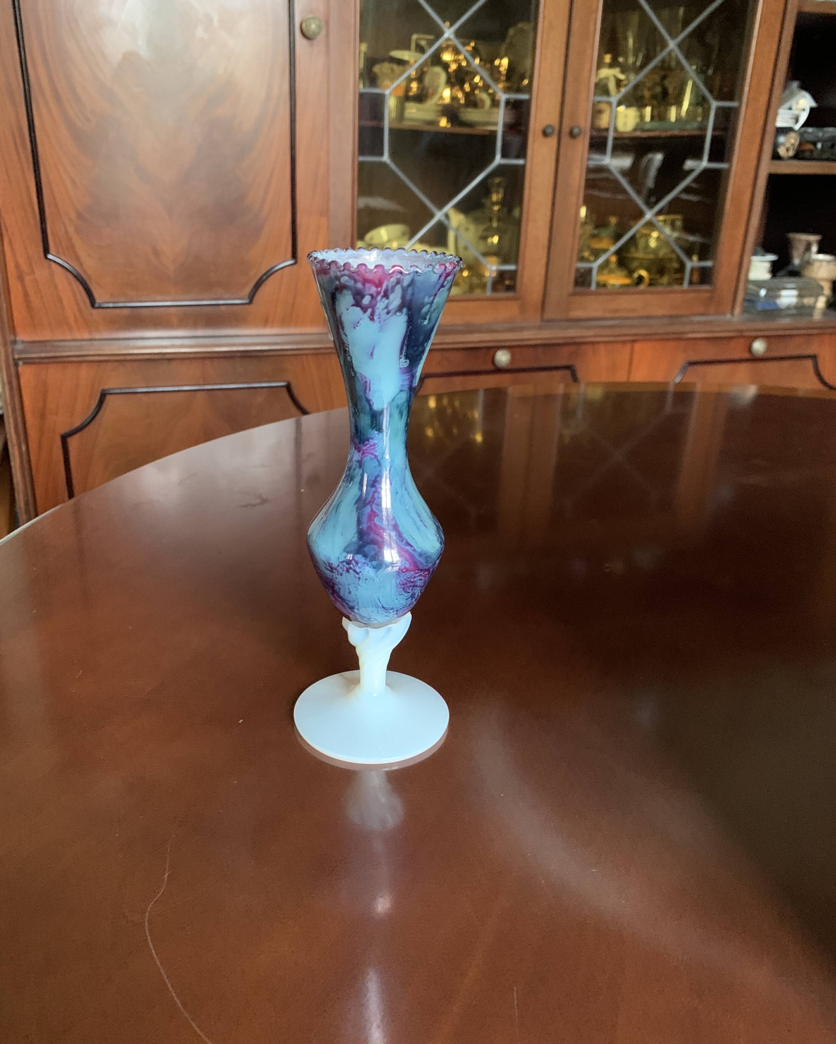 Italian blown glass soliflore vase