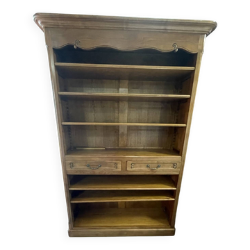 Grande bibliothèque / Vaisselier en bois 