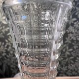 Vintage clear glass vase