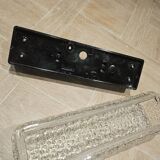 Hammered glass wall light