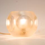 Peill & Putzler cube lamp | Frosted cystal glass | vintage 70's