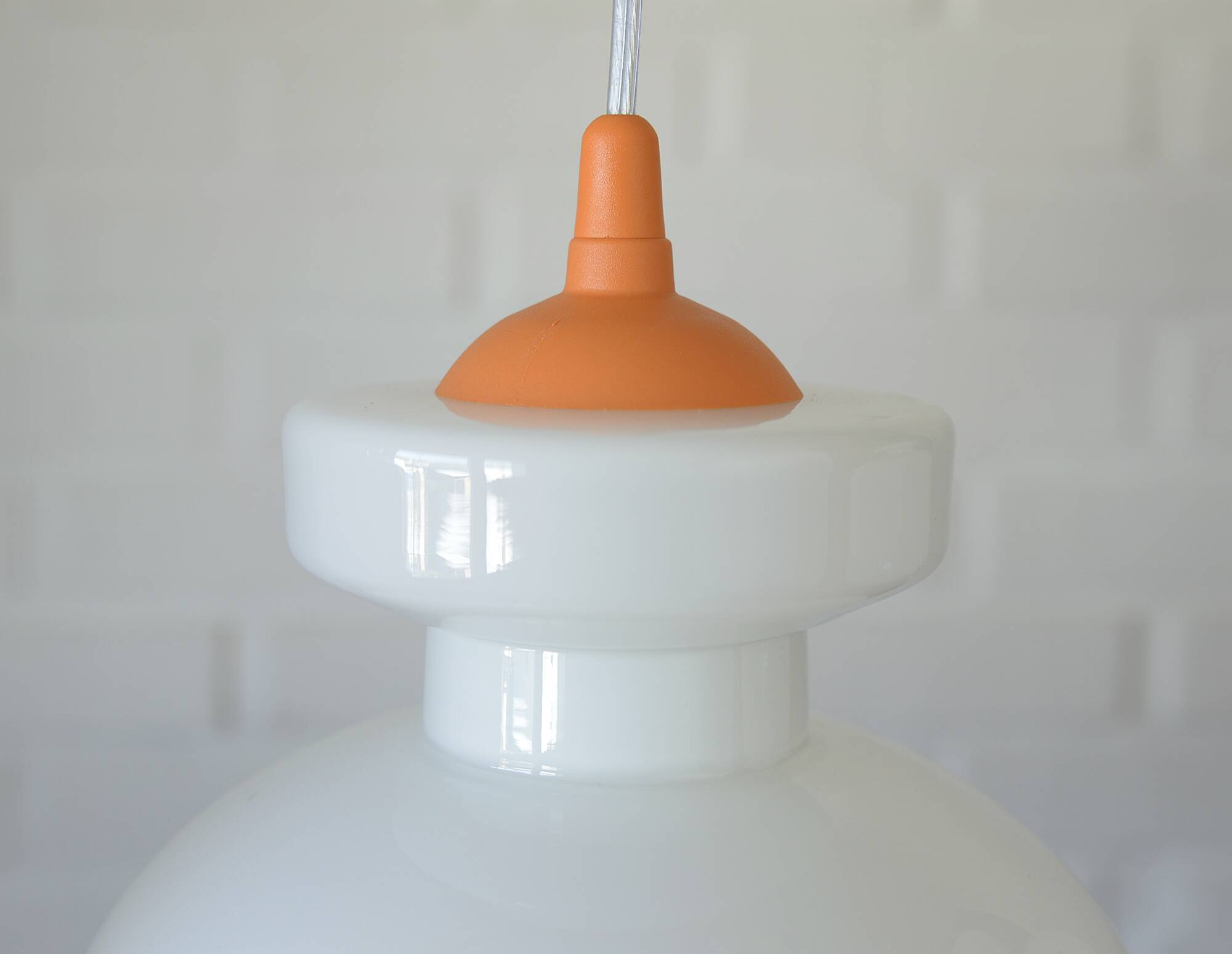 Set of 3 vintage Pop Art pendant lights 1970 Retro hanging bar lamps