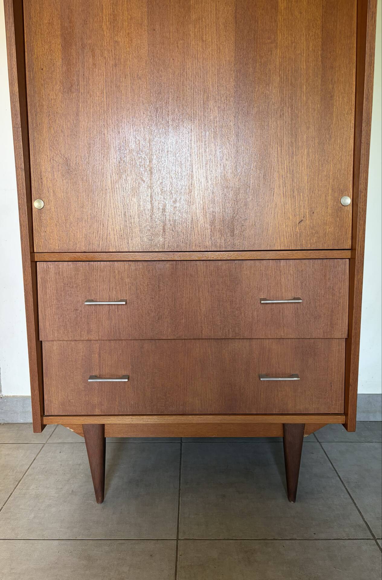 Vintage Scandinavian library secretary