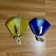 Pair of glass wall lights Scandinavian design 1950.