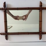 Bamboo barber mirror 43x55cm