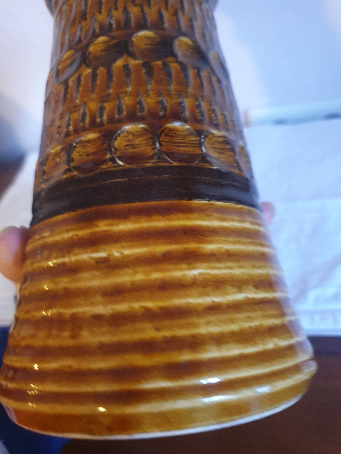 Vase w germany bay numbered 76 25 vintage 70's
