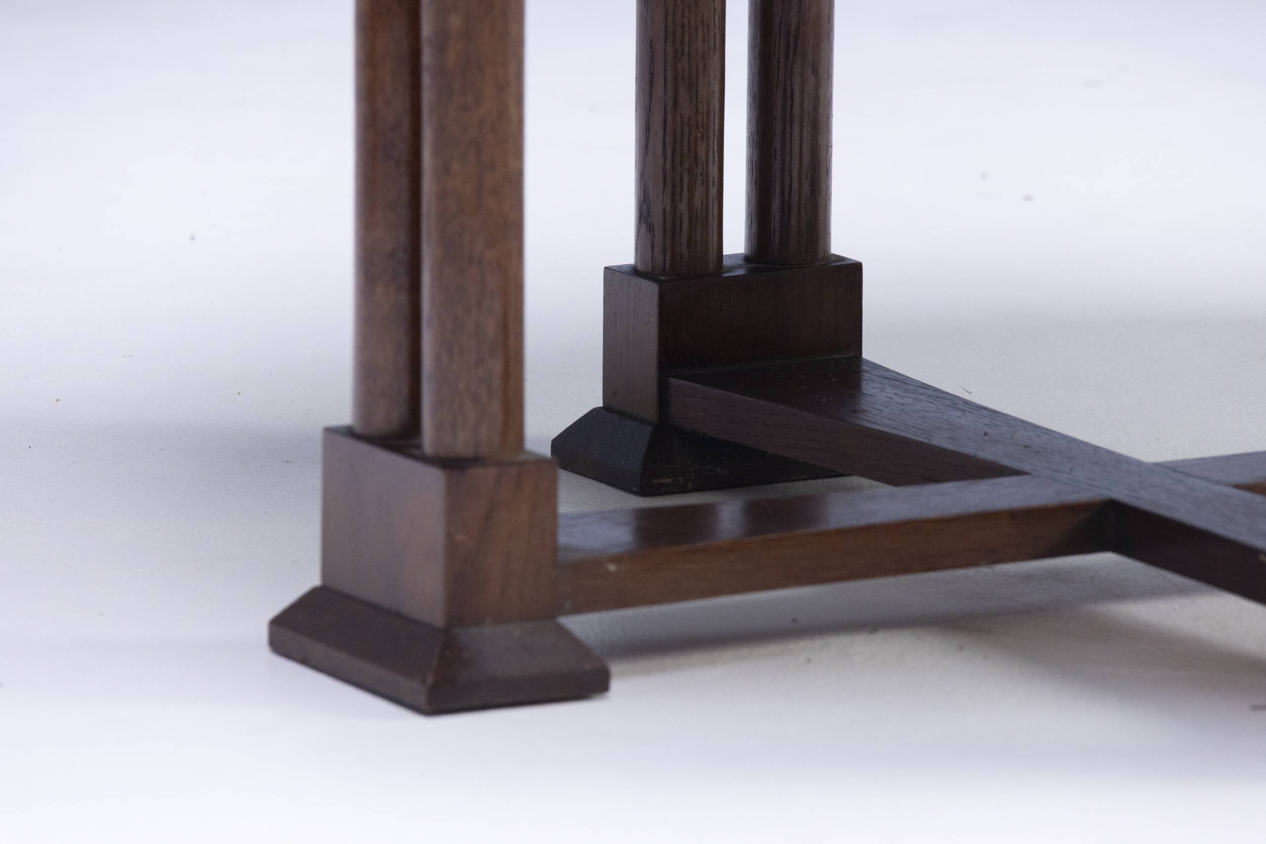 Art Nouveau seating set, bentwood table, armchairs & stools, circa 1910