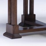 Art Nouveau seating set, bentwood table, armchairs & stools, circa 1910