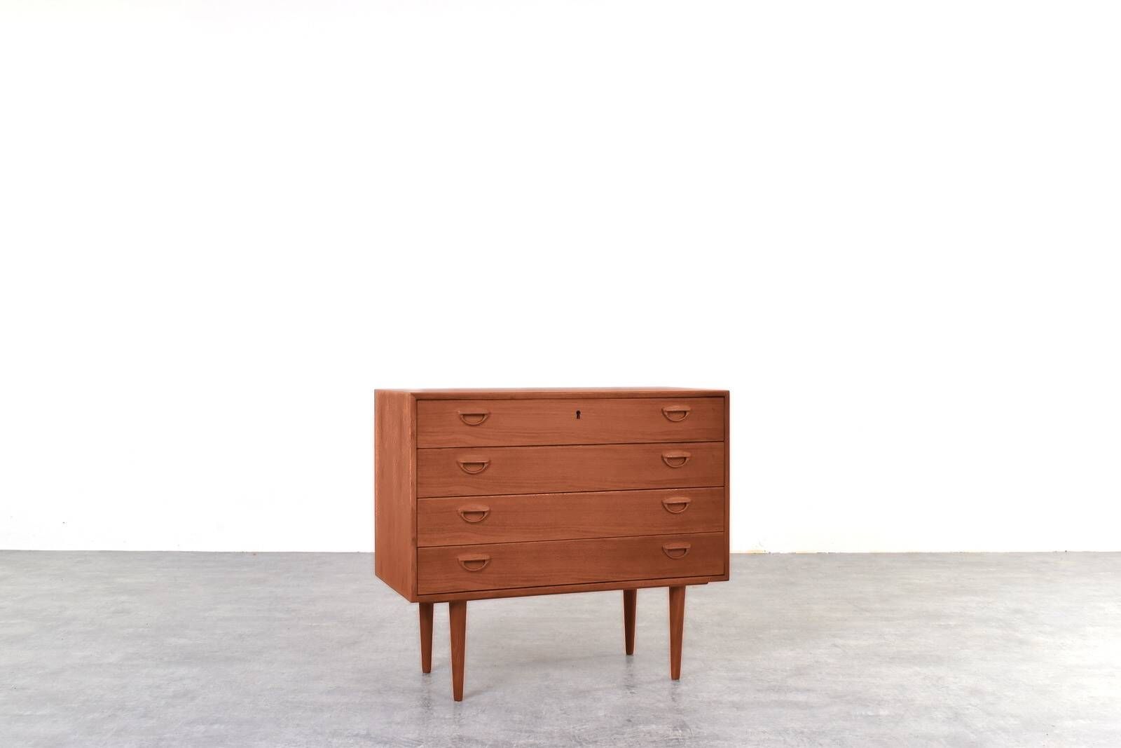 Teak Chest of Drawers by Kai Kristiansen for Feldballes Møbelfabrik, 1960s.