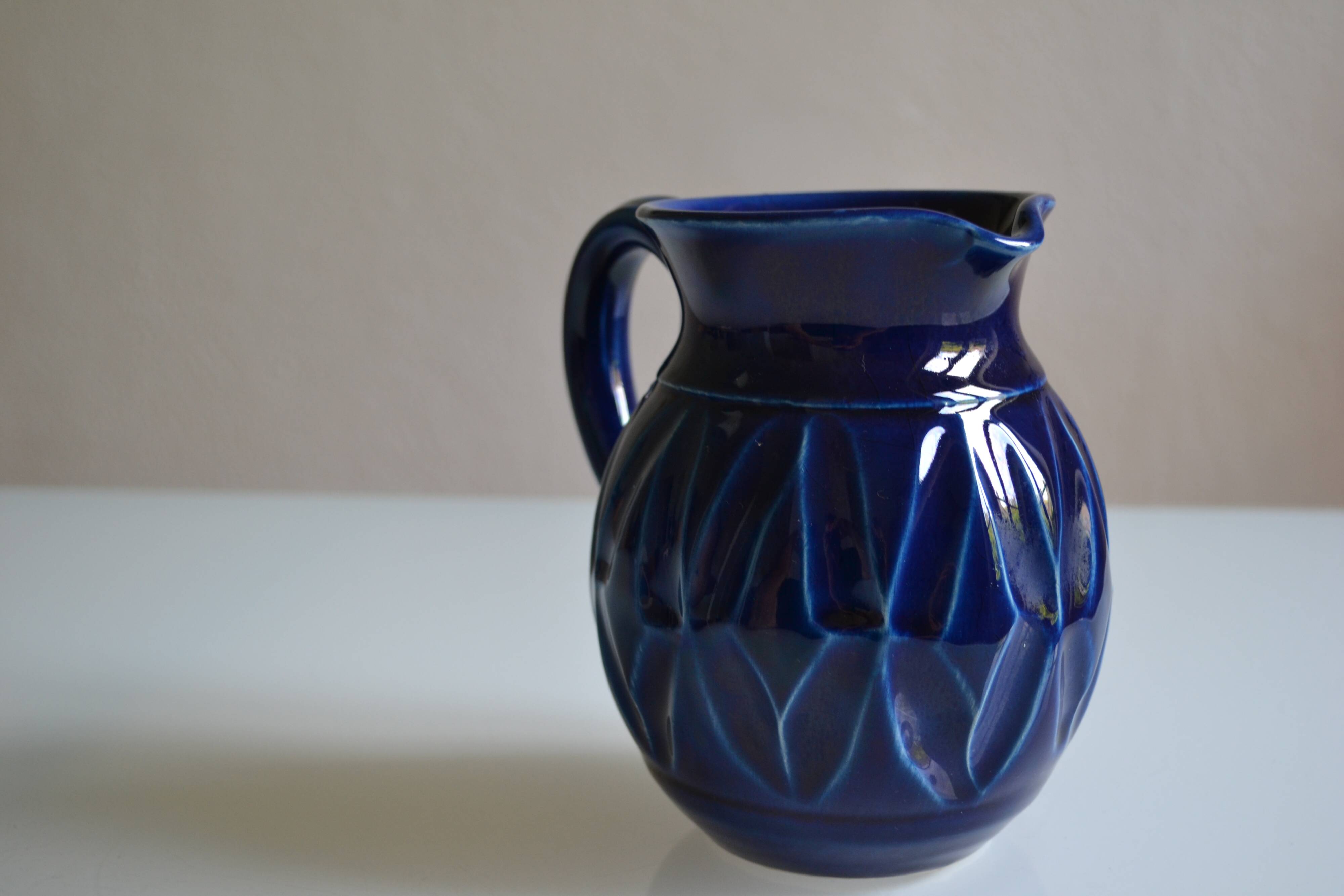 Roland Zobel (1945-2004) The Cyclades Glazed ceramic pitcher Anduze 1970