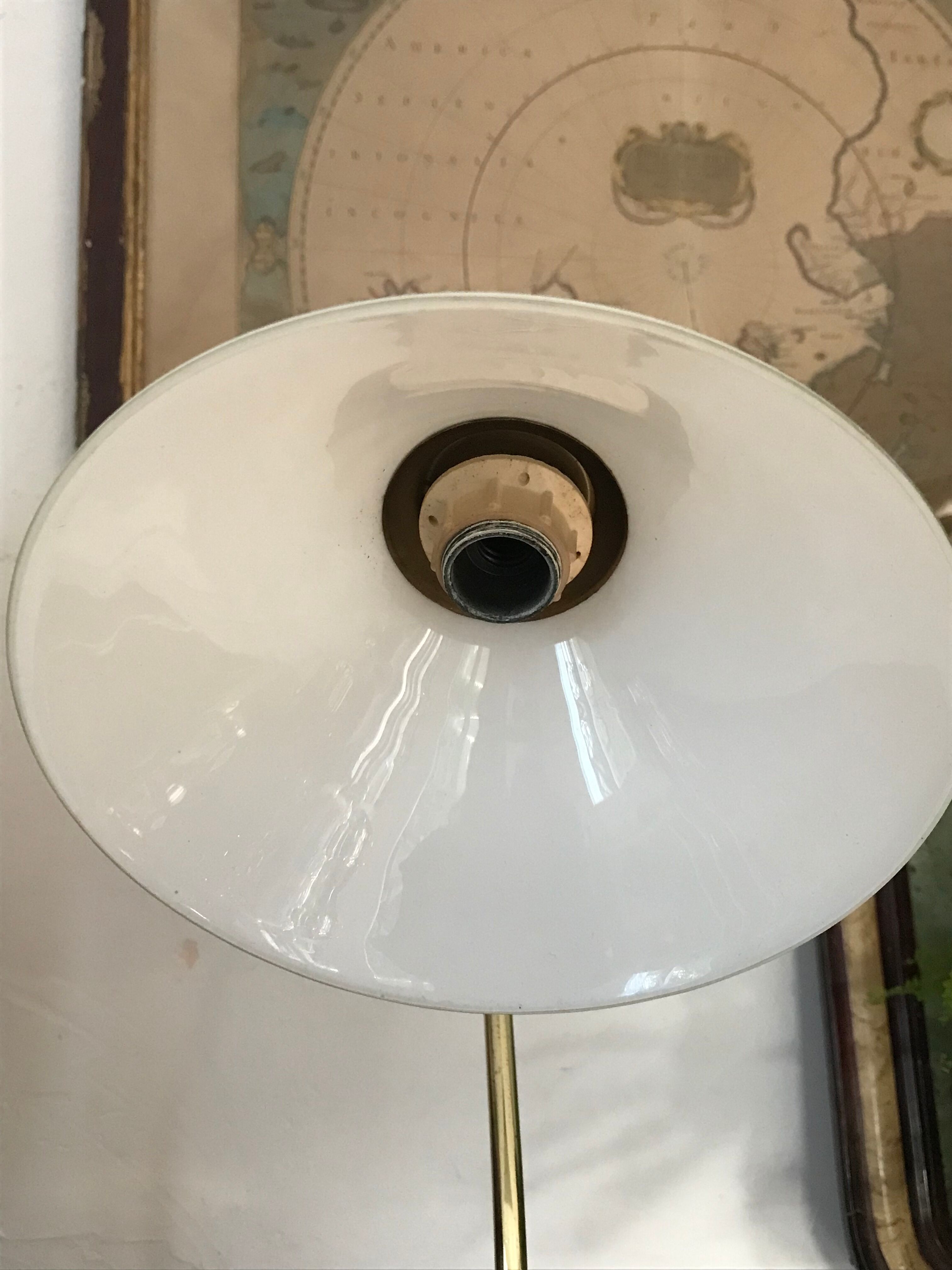 Vintage opaline lamp