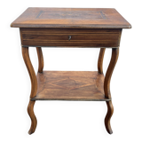 Inlaid work table with floral decoration – Louis XV style