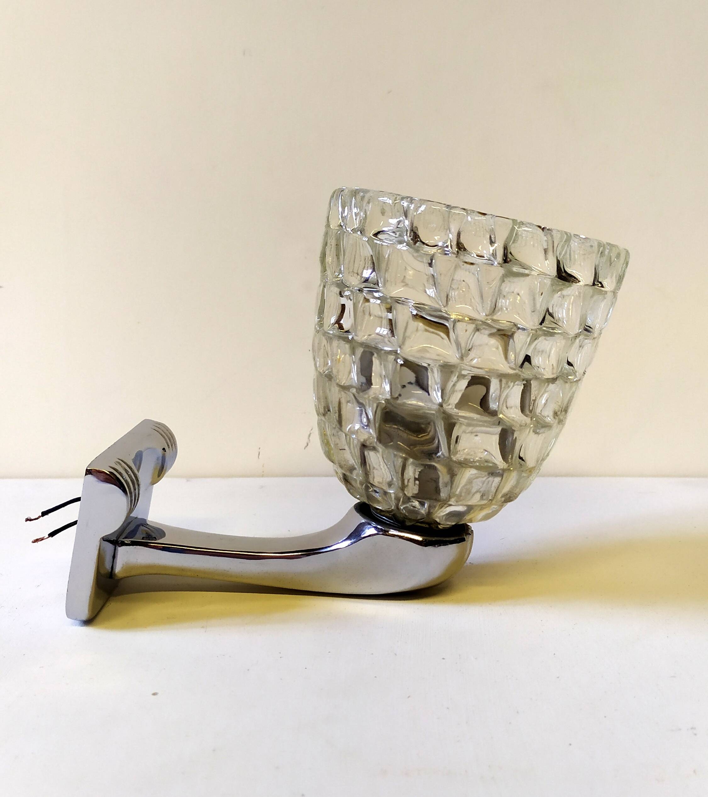 Wall light attributed to Ercole Barovier for Barovier & Toso, 1940s.