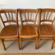 Lot de 3 chaises de bistrot anciennes