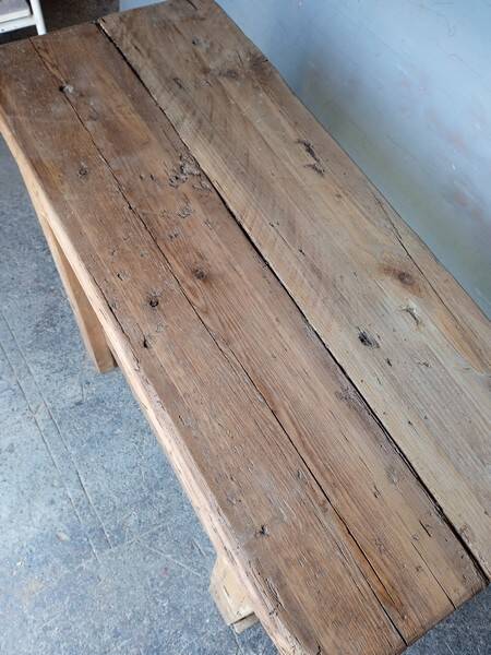 Workbench 100cm old solid wood