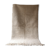 Tapis berbere uni écru 100% laine vierge, 230x133 cm