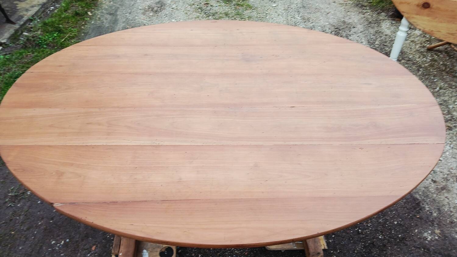 Cherry wood harvest table