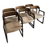 6 Baumann sleigh chairs