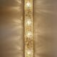 Pair of large vintage brutalist wall lights, murano glass