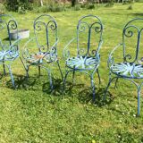 Vintage iron garden chairs