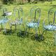 Chaises de jardin en fer vintage