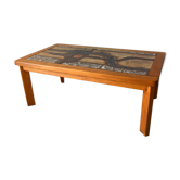 1960s vintage Vallauris ceramic coffee table