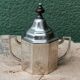 Art Deco coffee service, silver metal and rosewood
