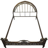 Exceptional decorative brass bed frame