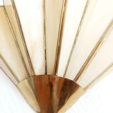 Art Deco fan-shaped wall light in glass paste