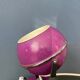 Lampe de bureau vintage violette en forme de globe oculaire de l'ère spatiale