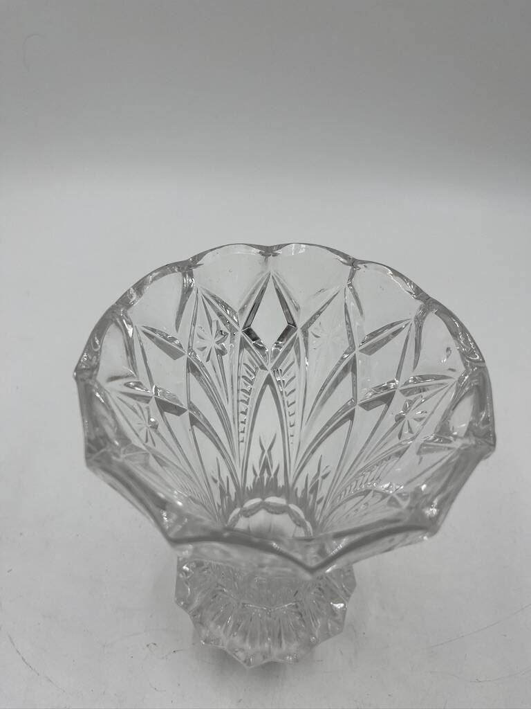 Cut crystal vase