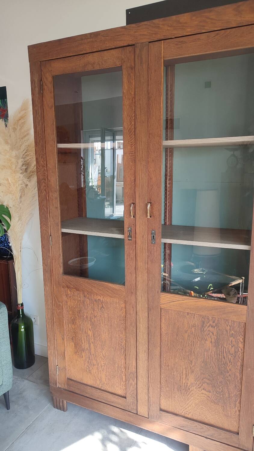 Glass-fronted Parisian wardrobe