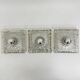Hustadt Leuchten ice glass wall lamp sconce set of 3, 1970s Germany