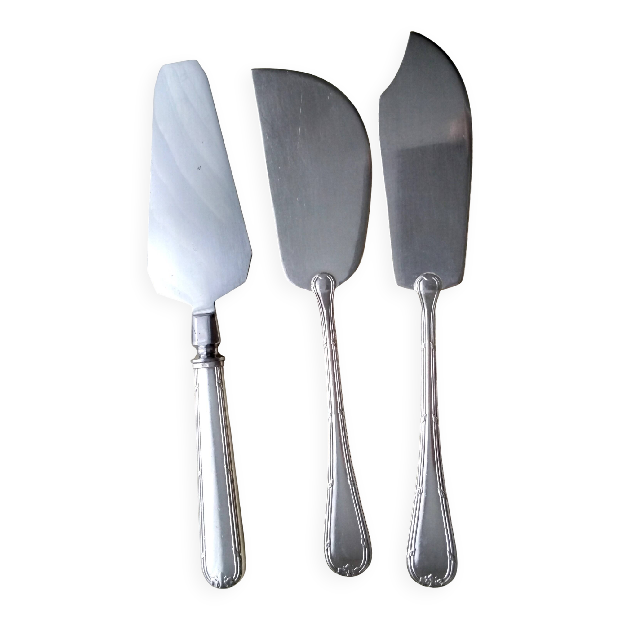 Set of 3 silver-plated serving utensils