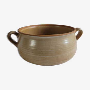Soup bowl / salad bowl in stoneware with handles
