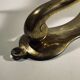 Door knocker / wall paperweight, bronze elephant sculpture
