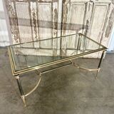 Table basse design en bronze 20e siècle