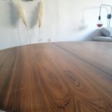 Extendable rosewood butterfly round table