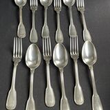 6 spoons and 6 table forks “filet” model – Argental