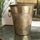 Patinated silver metal champagne bucket