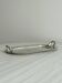 Vintage silver plateau with knot handles.