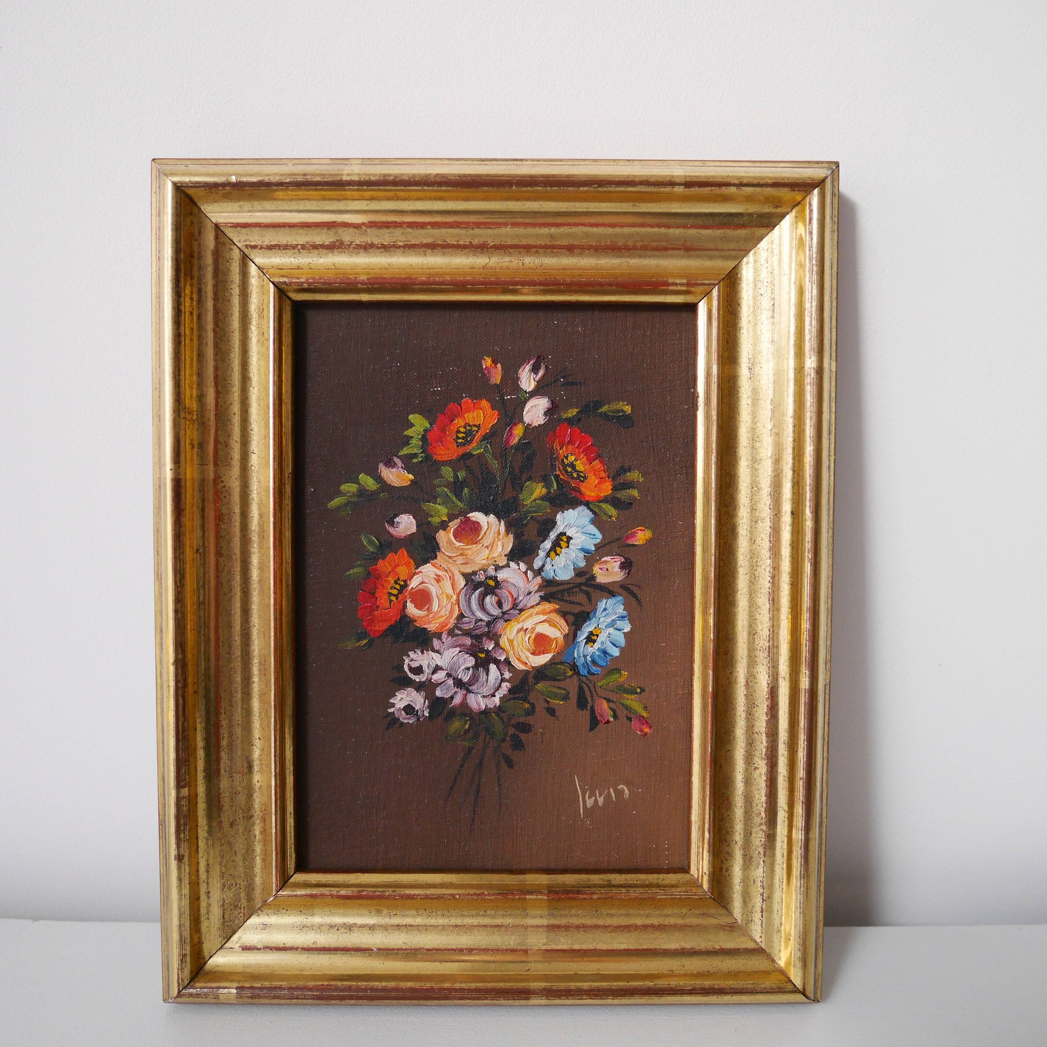 Small bouquet painting