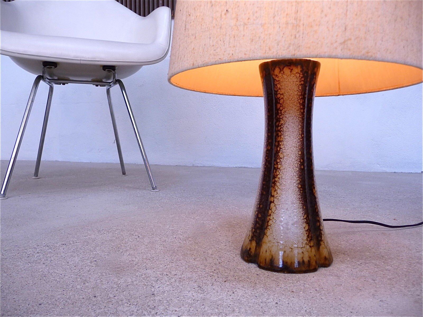 Scandinavian modern ceramic table lamp, Denmark 1960s