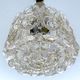 Vintage Pendant Lamp Limburg, Brass & Glass, 70s