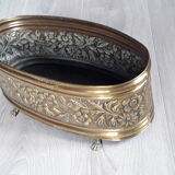 Yellow copper oval planter